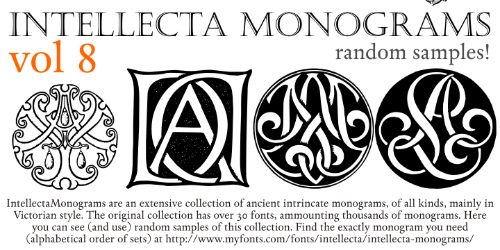 Intellecta Monograms Random Samples Eight